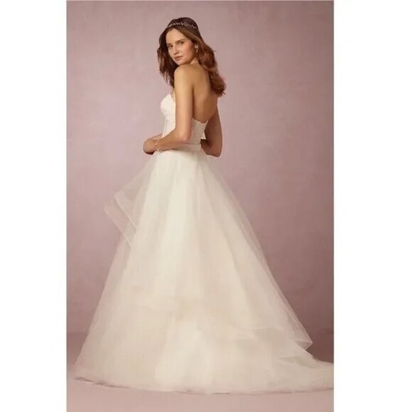 Anthropologie BHLDN x WTOO Almira Skirt, Size 8, Ivory - Picture 6 of 6